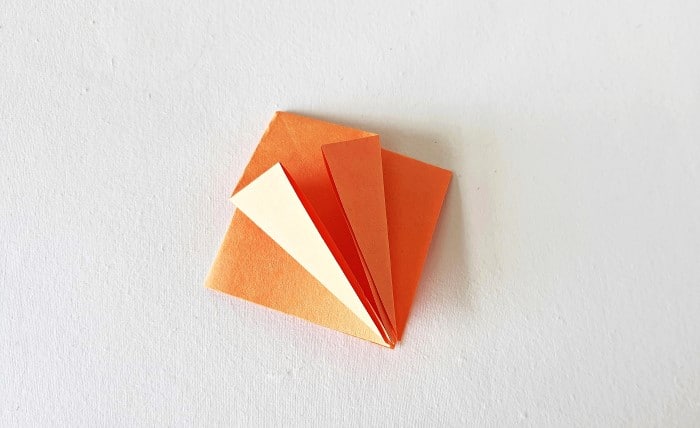 origami leaf pattern: step 7