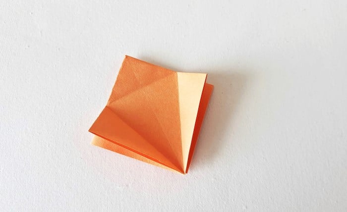 origami leaf pattern: step 9