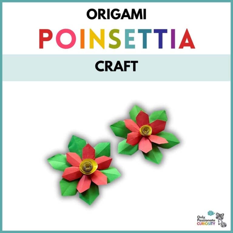 Christmas Poinsettia Origami Craft