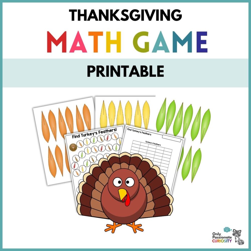 Thanksgiving Math Game Printable