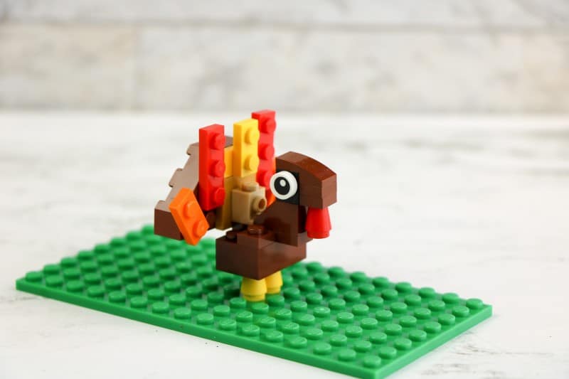 Lego turkey on platform