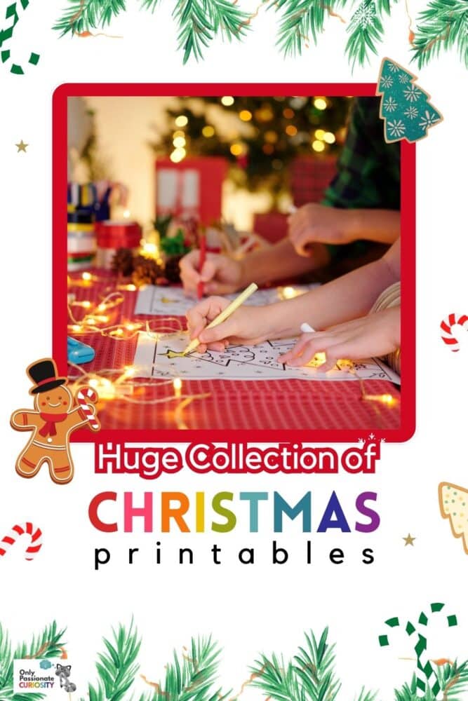 Christmas printables and holiday homeschooling