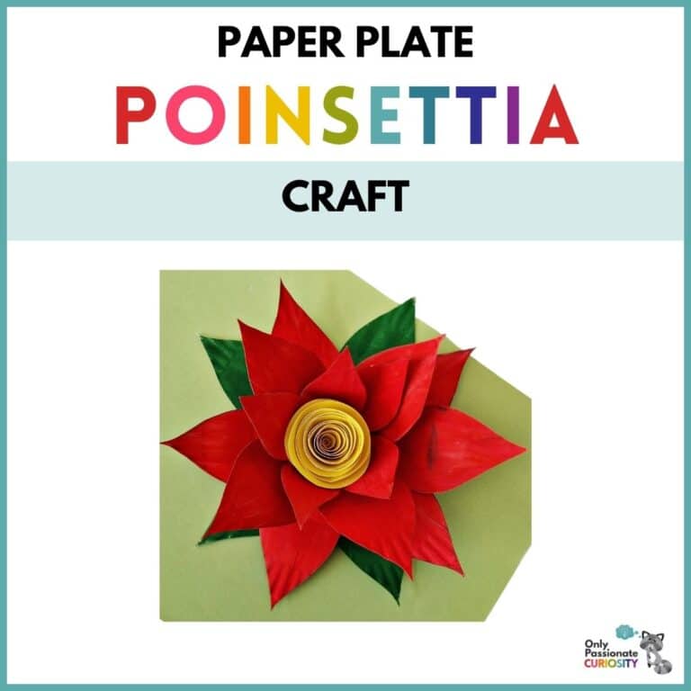 Paper Plate Poinsettia Craft