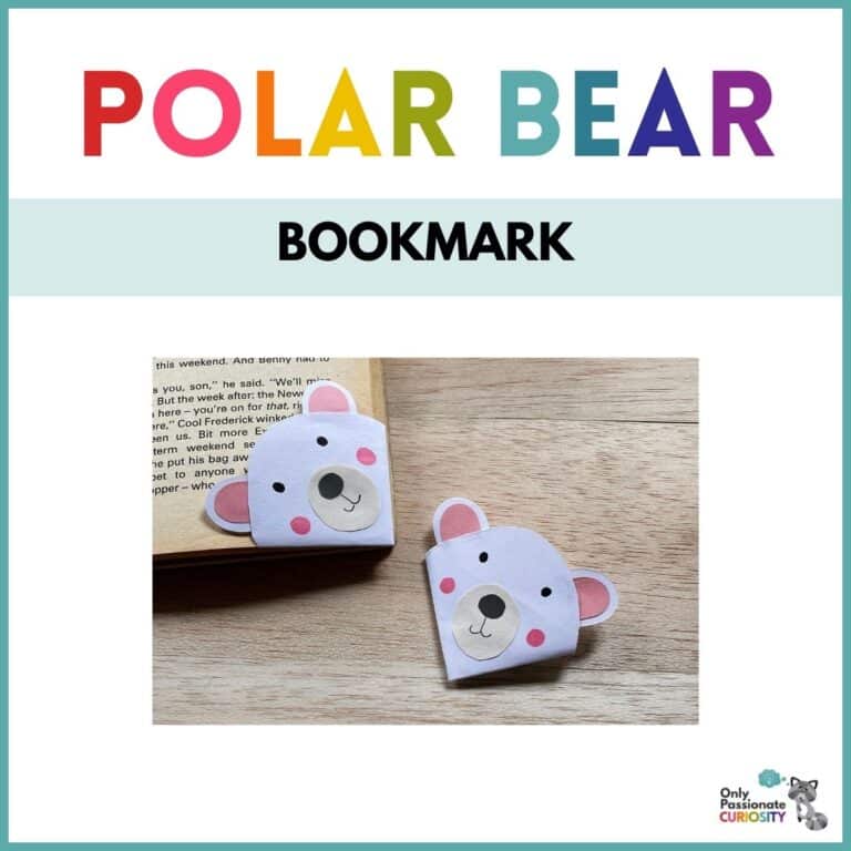 Polar Bear Bookmark + Fun Facts about Polar Bears