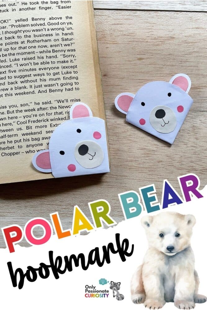polar bear bookmark