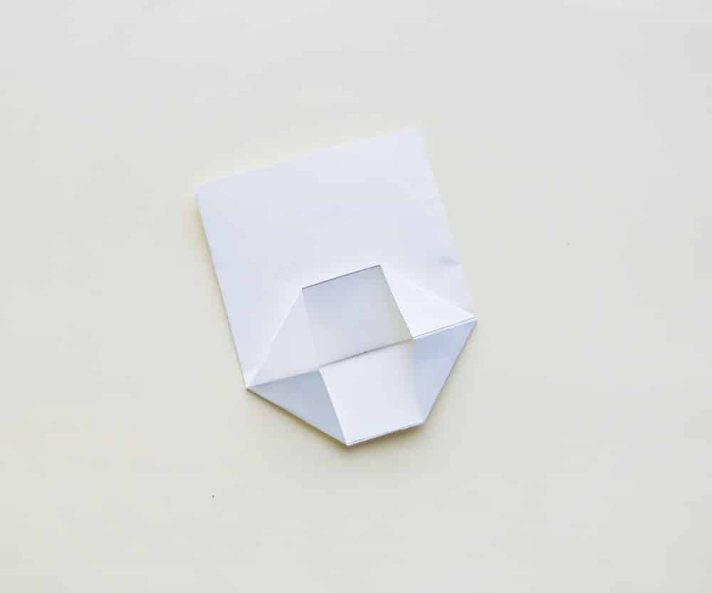 snowflake paper bag - step four