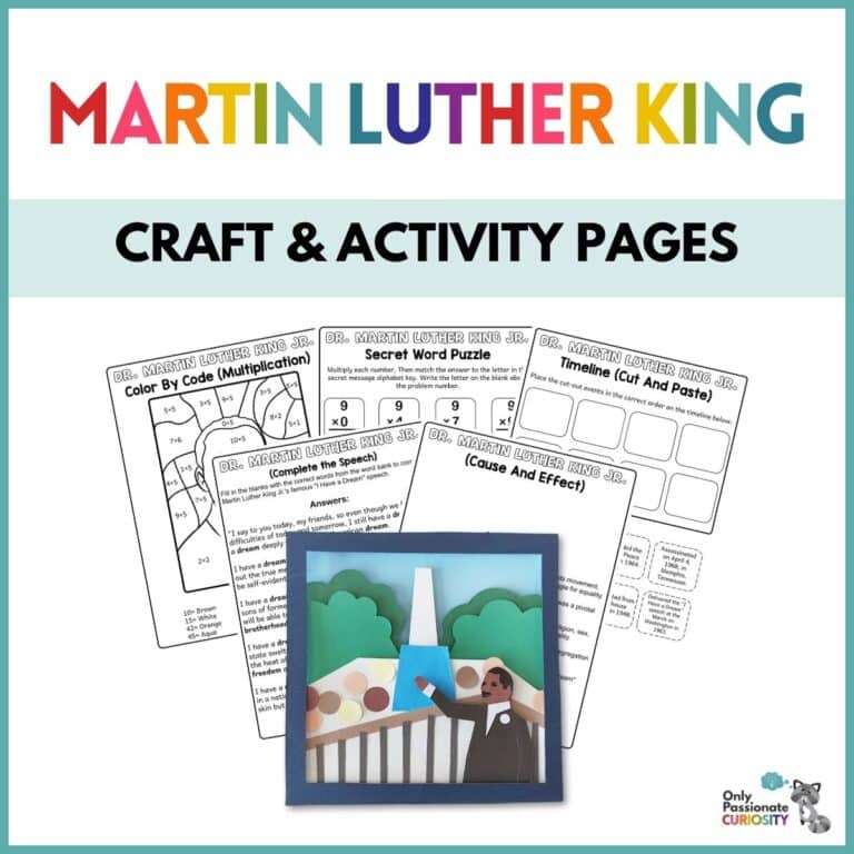 Dr. Martin Luther King Craft & Activity Pages