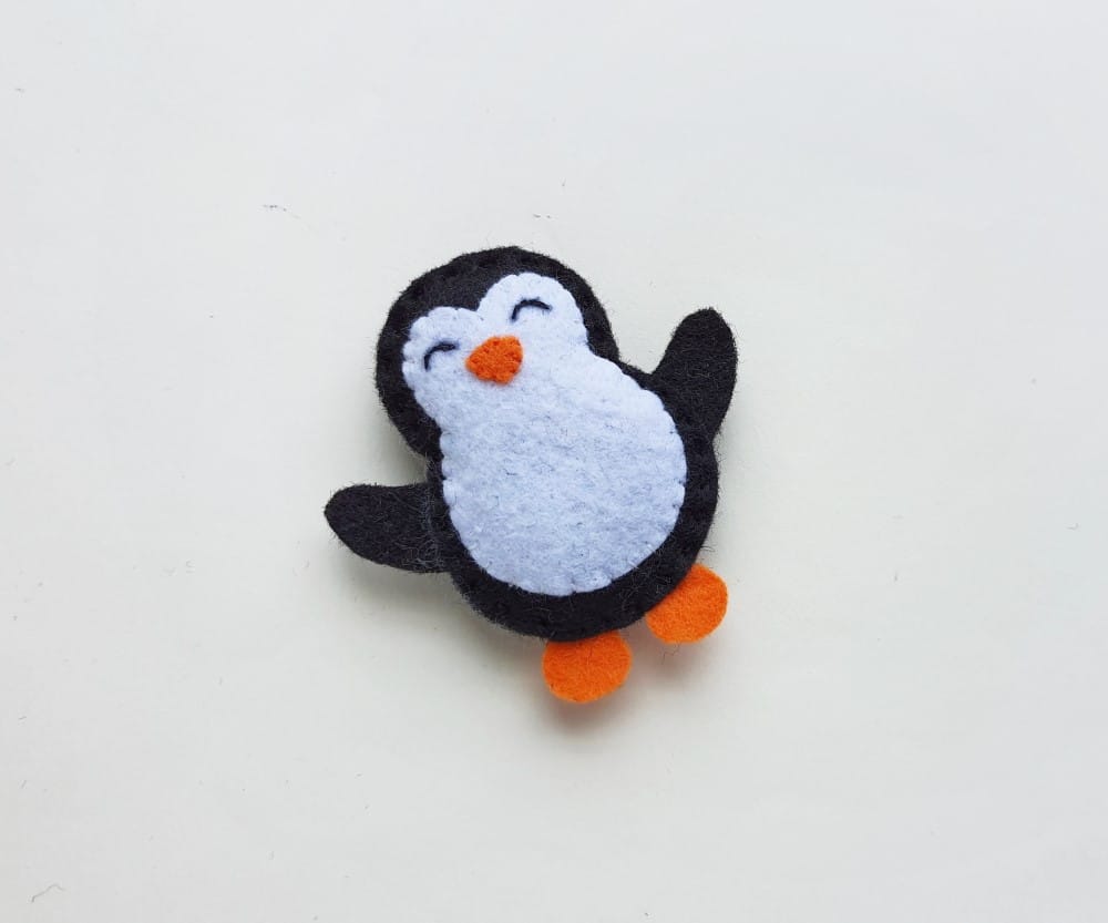 plushie penguin craft - step 7