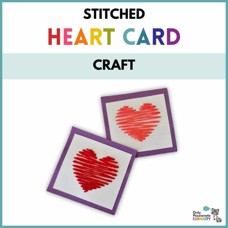 Valentine’s Day Stitched Heart Card Craft