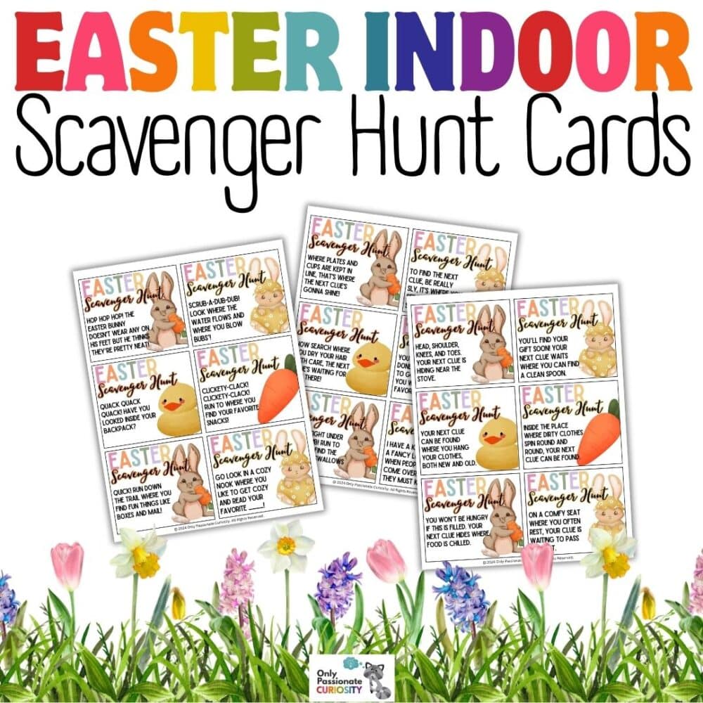 Easter Scavenger Hunt Cards