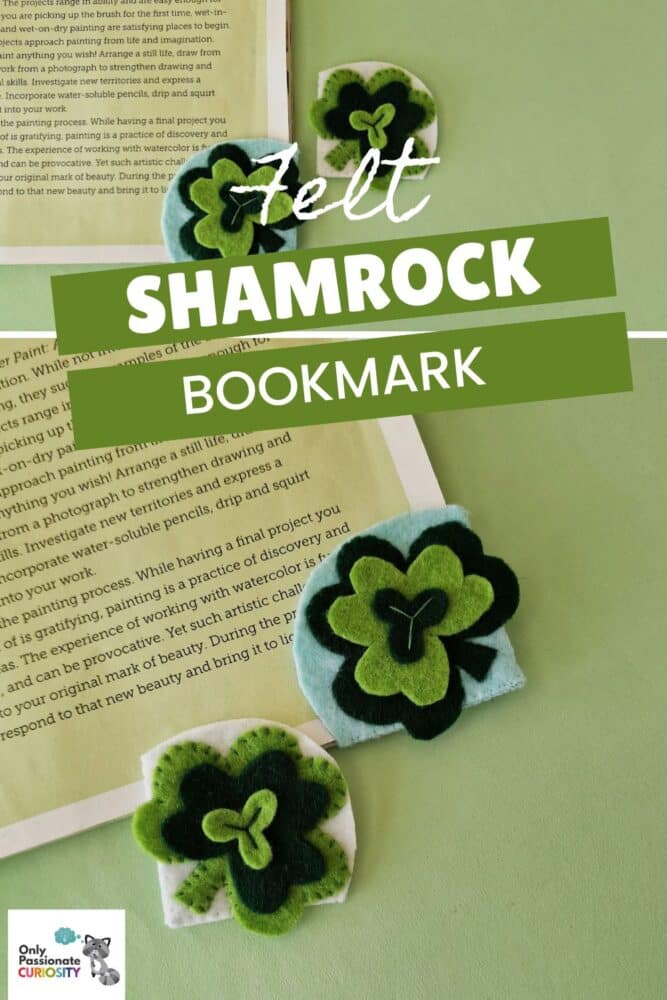 Felt Shamrock Bookmark