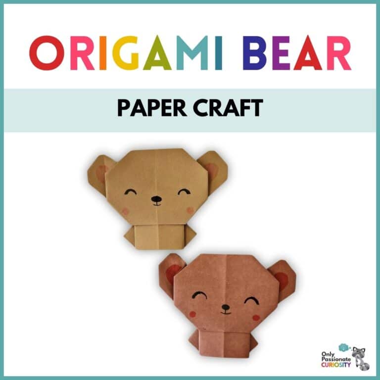 Cute Origami Bear Paper Craft