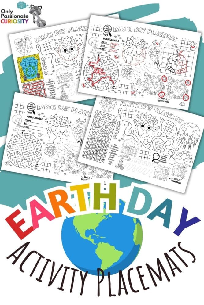 These Earth Day activity placemats are a great addition to other study material that will help make this Earth Day a terrific time of learning about this beautiful world God has given us to care for.