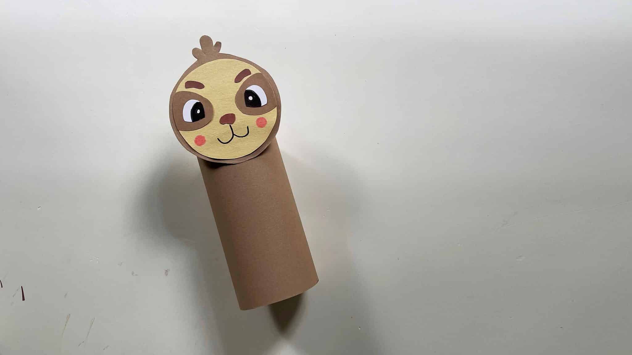 Sloth Spring Roll Toilet Paper Roll Sloth Craft