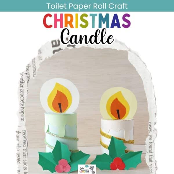 Toilet Paper Roll Christmas Candle Craft